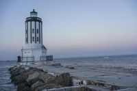 California Coastal Scene: Calm Waves and a Pier