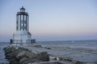 California Coastal Scene: Calm Waves and a Pier