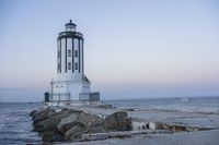 California Coastal Scene: Calm Waves and a Pier