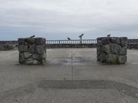 California Coastal View under a Grey Sky