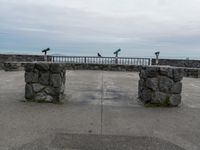 California Coastal View under a Grey Sky