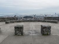 California Coastal View under a Grey Sky