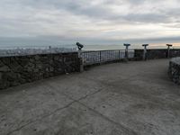 California Coastal View under a Grey Sky