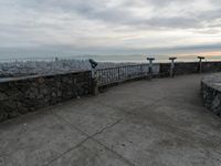 California Coastal View under a Grey Sky
