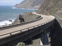 California Coastline: Mountain Cliff View Near the Ocean