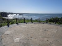 California Coastline USA with Clear Sky over the Ocean