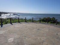 California Coastline USA with Clear Sky over the Ocean