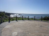 California Coastline USA with Clear Sky over the Ocean