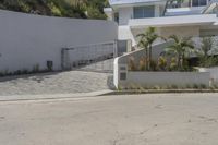 Concrete and Asphalt Road in California's Urban City