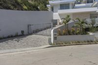 Concrete and Asphalt Road in California's Urban City