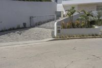 Concrete and Asphalt Road in California's Urban City