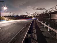 California at Dawn: Architecture and Road with Trees