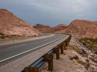 California Dawn: Clouds Over Asphalt Road