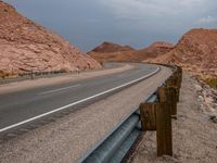 California Dawn: Clouds Over Asphalt Road