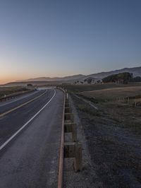 California at Dawn: Horizon, Clouds, and an Ocean Line