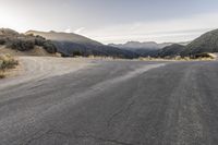 California Dawn: Driving through a Mountain Pass Road