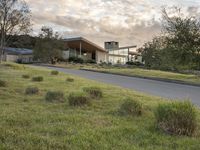 California Dawn in Residential Area with Modern Architecture 002