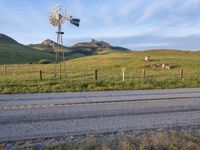 California at Dawn: Road, Asphalt and Mountain View