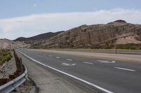 California Dawn Road through Desert Mountain