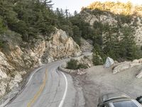 California Dawn: Road Through Mountain Landscape