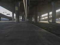 California Dawn: A Road and Parking Underpass in the USA