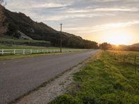 California Dawn: A Road Through Rural Landscape