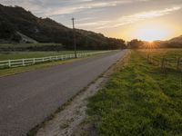 California Dawn: A Road Through Rural Landscape