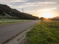 California Dawn: A Road Through Rural Landscape