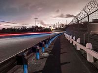 California Dawn: Road Streaks of Light