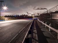 California Dawn: Road Streaks of Light