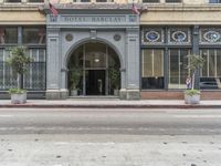 California Day: City Street with Mixed-Use Building