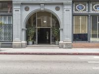 California Day: City Street with Mixed-Use Building