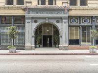 California Day: City Street with Mixed-Use Building