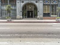 California Day: City Street with Mixed-Use Building