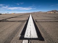 California Day Landscape: Clear Sky and Endless Road