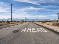 California Desert Asphalt Road