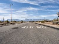 California Desert Asphalt Road