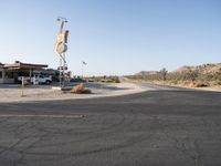 California Desert Dawn: Suburban Motel View