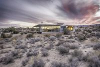 this desert home is almost in shadow in the desert of its state of death, california