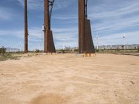 Desert Landscape in California: Open Spaces and Clear Sky