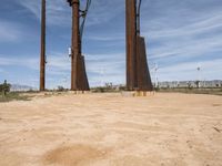 Desert Landscape in California: Open Spaces and Clear Sky