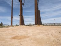 Desert Landscape in California: Open Spaces and Clear Sky