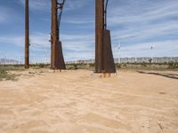 Desert Landscape in California: Open Spaces and Clear Sky