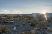 California Desert: Mountain Sunrise