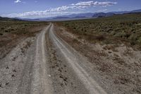 Straight Road in California Desert