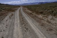 Straight Road in California Desert