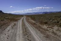 Straight Road in California Desert