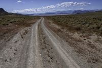 Straight Road in California Desert