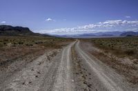 Straight Road in California Desert