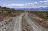 Straight Road in California Desert